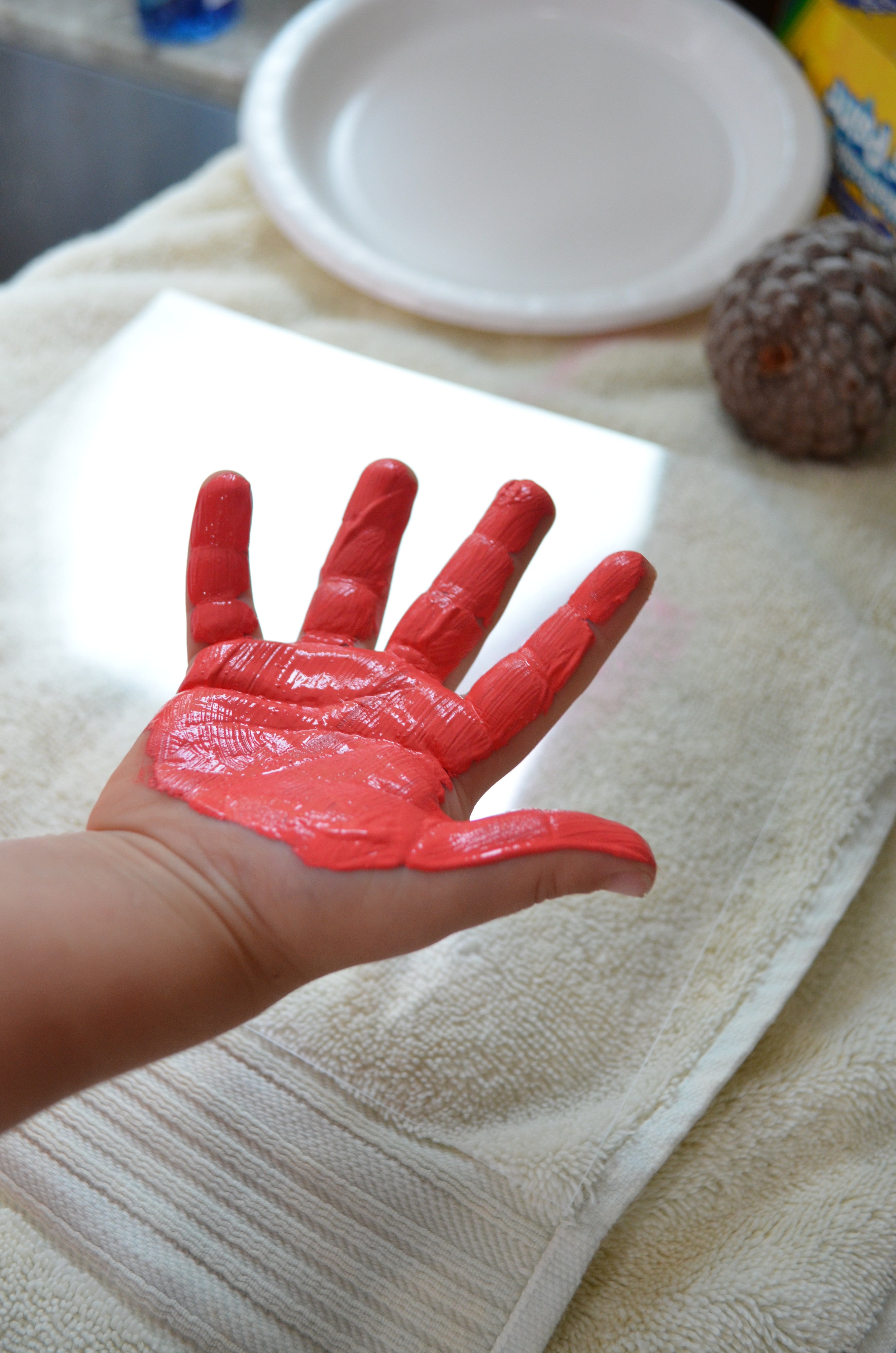DIY Handprint Keychain
