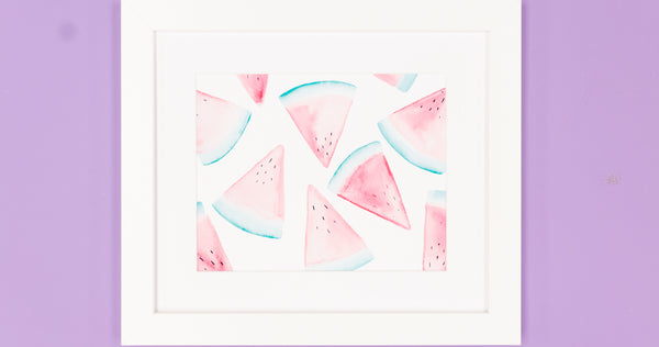 Watermelon Watercolor Art Print - Digital Download - Craft Box Girls