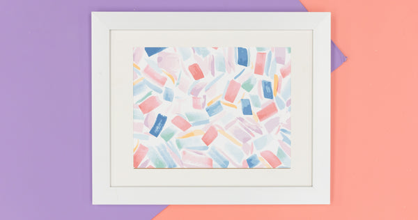 Brush Stroke Watercolor Art Print - Digital Download - Craft Box Girls