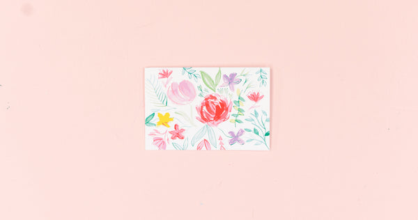 Bright Floral Greeting Card - Digital Download - Craft Box Girls